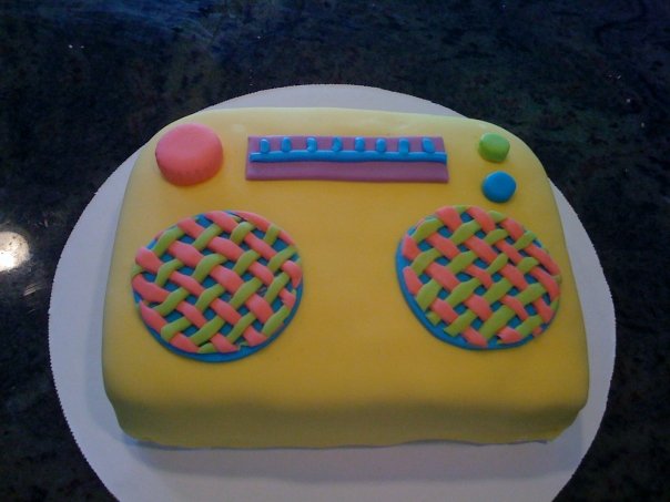 Kelsey's Cake #13 - Mini Boom Box Cake