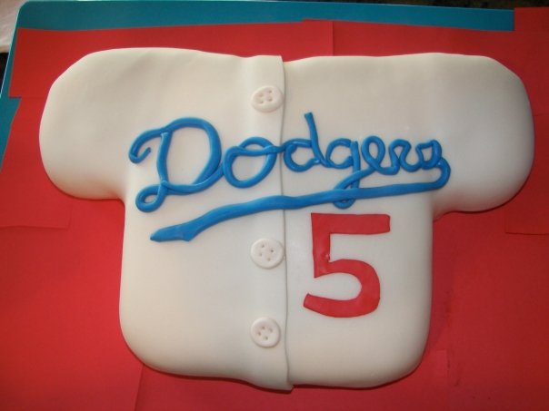 Kelsey's Cake #4 - Dodger Cake
